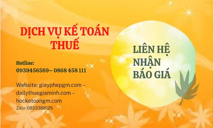 DỊCH VỤ KẾ TOÁN TRỌN GÓI TẠI HUYỆN BÌNH CHÁNH CHÍNH XÁC NHẤT 5 Dịch vụ kế toán thuế Huyện Bình Chánh