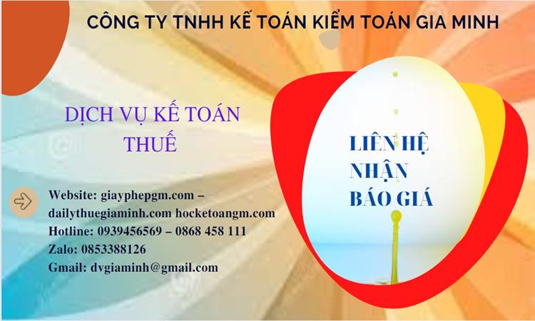 Dịch vụ kế toán thuế Quận Tây Hồ
