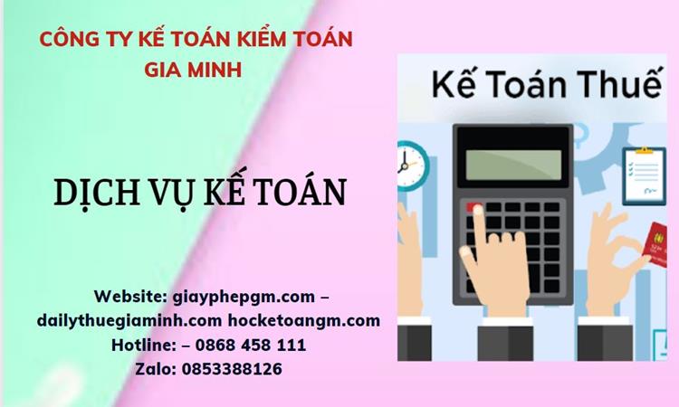 Dịch vụ kế toán thuế tại Quận Tân Phú trọn gói