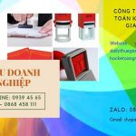 Dịch vụ làm con dấu nhanh tại Bình Định