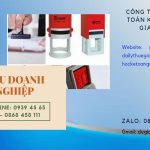 Dịch vụ làm con dấu nhanh tại Thừa Thiên Huế