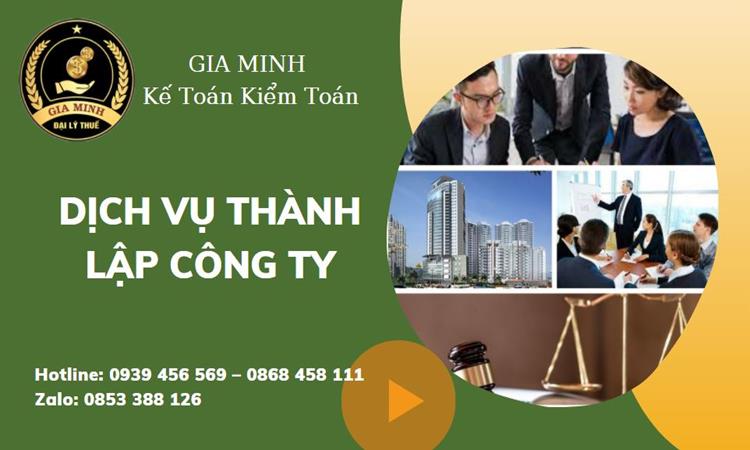 Dịch vụ thành lập doanh nghiệp tại Bạc Liêu