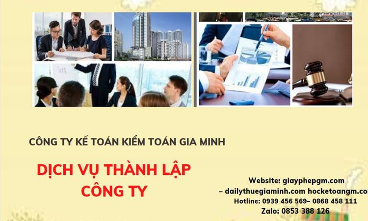 Dịch vụ thành lập doanh nghiệp tại Điện Biên