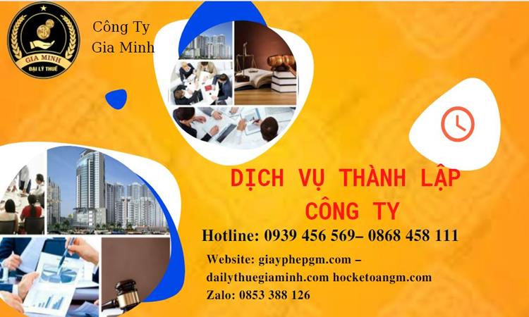 Dịch vụ thành lập doanh nghiệp tại Huyện Tiên Lữ