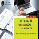 Thủ tục giải thể chi nhánh công ty cổ phần tại Điện Biên 14 Giải thể chi nhánh công ty cổ phần trọn gói tại Điện Biên