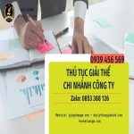 Giải thể chi nhánh công ty cổ phần trọn gói tại Thành Phố Hải Phòng