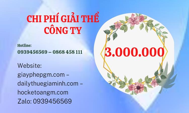 Giải thể công ty cổ phần tại Điện Biên hết bao nhiêu tiền