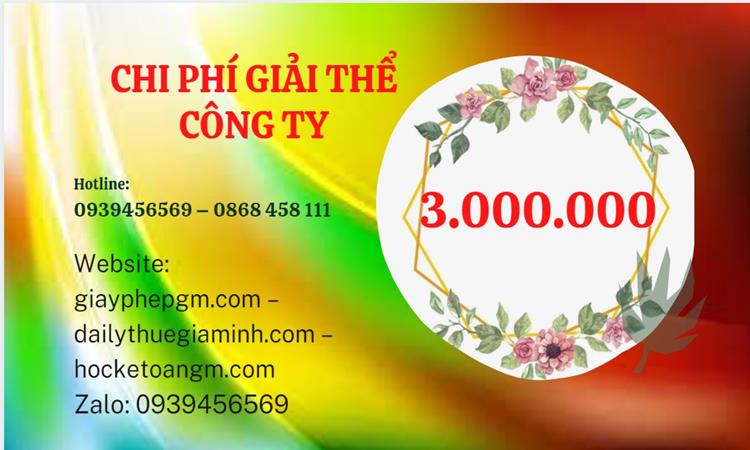  Giải thể công ty cổ phần tại Hải Dương hết bao nhiêu tiền