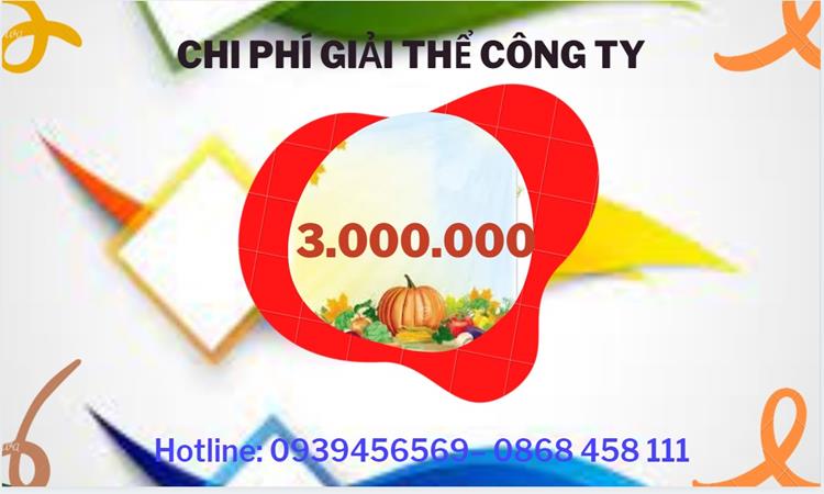  Giải thể công ty cổ phần tại Huyện Văn Giang hết bao nhiêu tiền