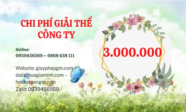  Giải thể công ty cổ phần tại Quận 12 hết bao nhiêu tiền