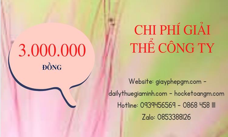  Giải thể công ty cổ phần tại Quận 2 hết bao nhiêu tiền