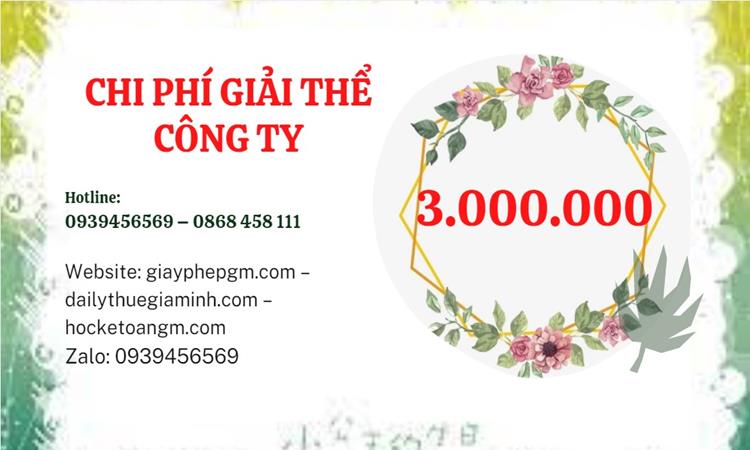  Giải thể công ty cổ phần tại Quận Thủ Đức hết bao nhiêu tiền