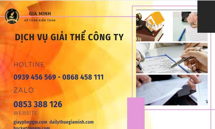 Thủ tục giải thể công ty tại Bắc Giang uy tín đảm bảo 4 Giải thể công ty tại Bắc Giang uy tín đảm bảo