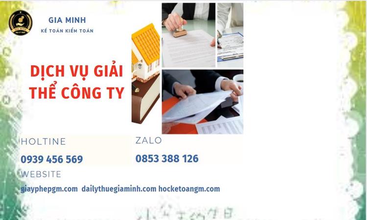 Thủ tục giải thể công ty tại Bình Định uy tín đảm bảo 4 Giải thể công ty tại Bình Định uy tín đảm bảo