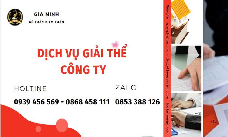 Giải thể công ty tại Bình Thuận uy tín đảm bảo