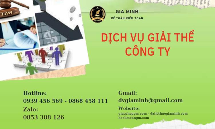 Giải thể công ty tại Đồng Nai uy tín đảm bảo