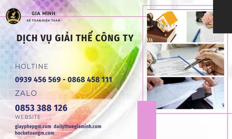 Giải thể công ty tại Hà Tĩnh uy tín đảm bảo