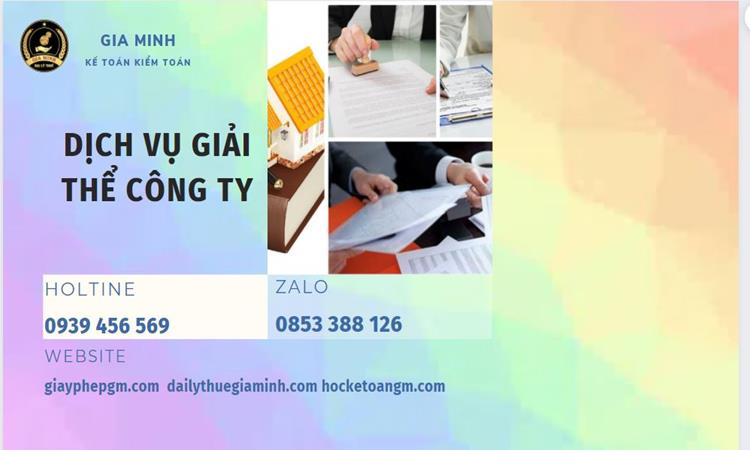 Giải thể công ty tại Hòa Bình uy tín đảm bảo