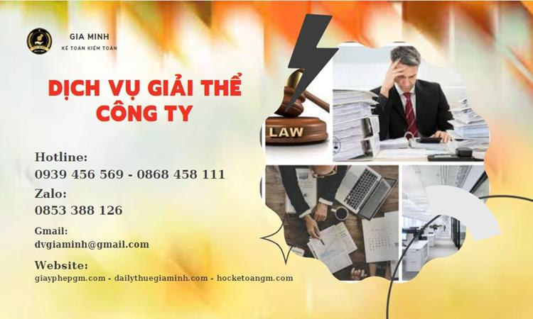 Giải thể công ty tại Khánh Hòa uy tín đảm bảo