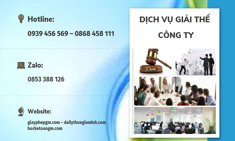 Giải thể công ty tại Nghệ An uy tín đảm bảo