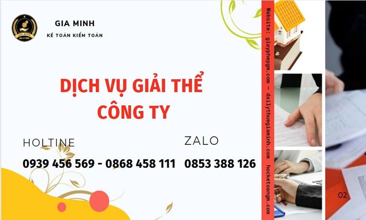 Giải thể công ty tại Phú Thọ uy tín đảm bảo