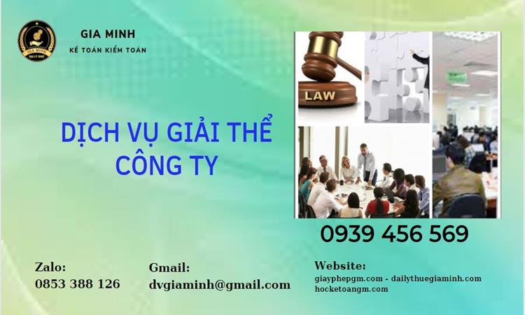 Giải thể công ty tại Thái Nguyên uy tín đảm bảo