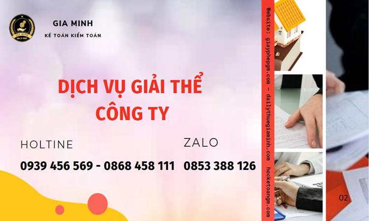 Giải thể công ty tại TT Huế uy tín đảm bảo
