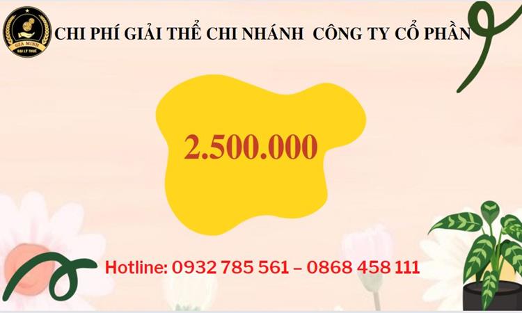 Hồ sơ giải thể chi nhánh công ty cổ phần tại An Giang