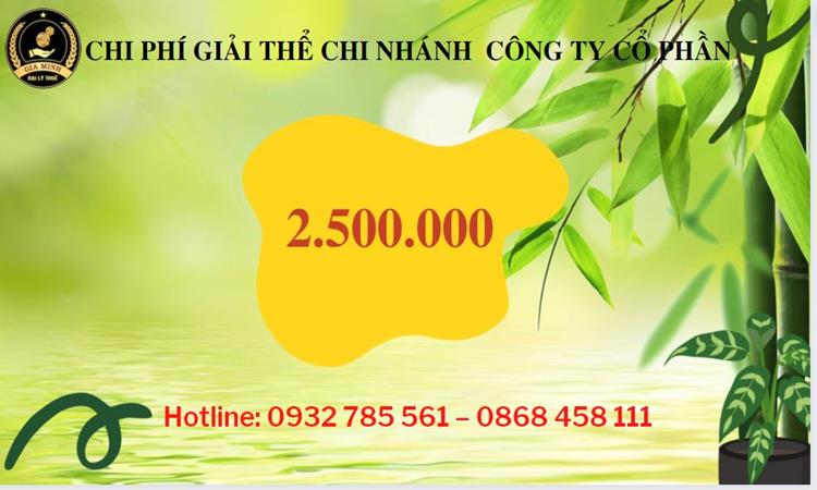 Hồ sơ giải thể chi nhánh công ty cổ phần tại Huyện Bình Chánh