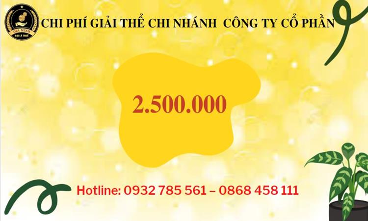 Hồ sơ giải thể chi nhánh công ty cổ phần tại Huyện Hóc Môn