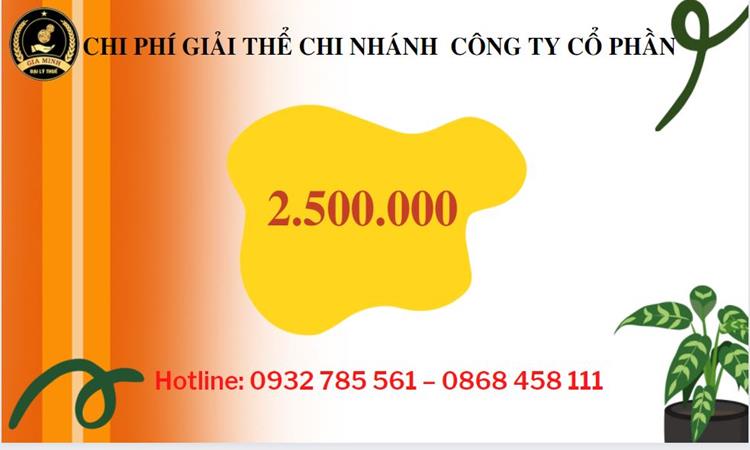 Hồ sơ giải thể chi nhánh công ty cổ phần tại Quận 2