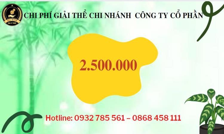 Hồ sơ giải thể chi nhánh công ty cổ phần tại Quận Ba Đình