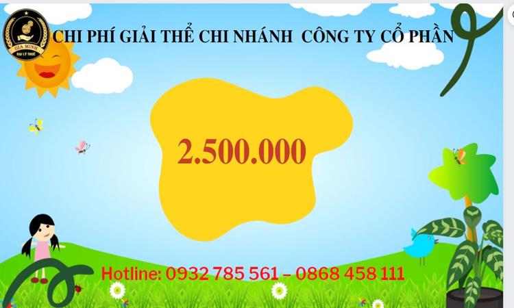 Hồ sơ giải thể chi nhánh công ty cổ phần tại Quận Tây Hồ