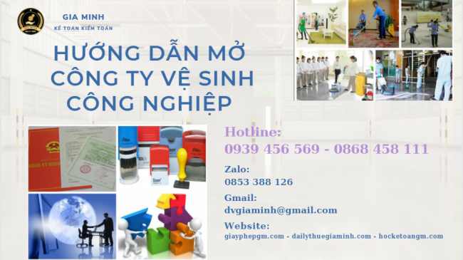 Hướng dẫn mở công ty vệ sinh công nghiệp