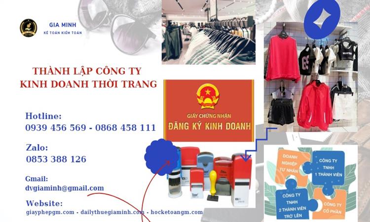 Hướng dẫn thành lập công ty kinh doanh thời trang