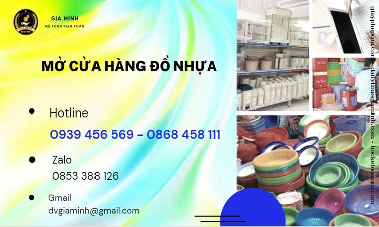 MỞ CỬA HÀNG ĐỒ NHỰA 4 Hướng dẫn thủ tục mở cửa hàng đồ nhựa