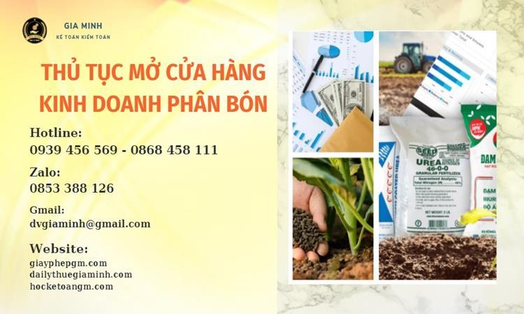 Thủ tục mở cửa hàng kinh doanh phân bón – Hướng dẫn A–Z theo luật mới nhất 5 Hướng dẫn thủ tục mở cửa hàng kinh doanh phân bón