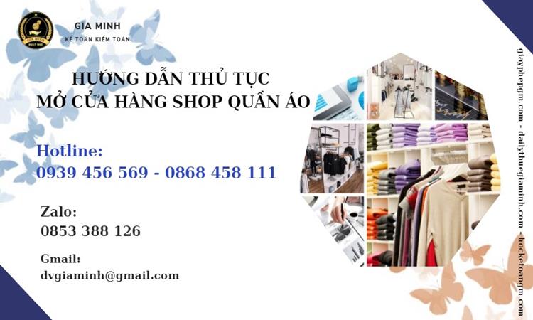 Mở cửa hàng shop quần áo có cần đăng ký kinh doanh không 5 Mở cửa hàng shop quần áo có cần đăng ký kinh doanh không