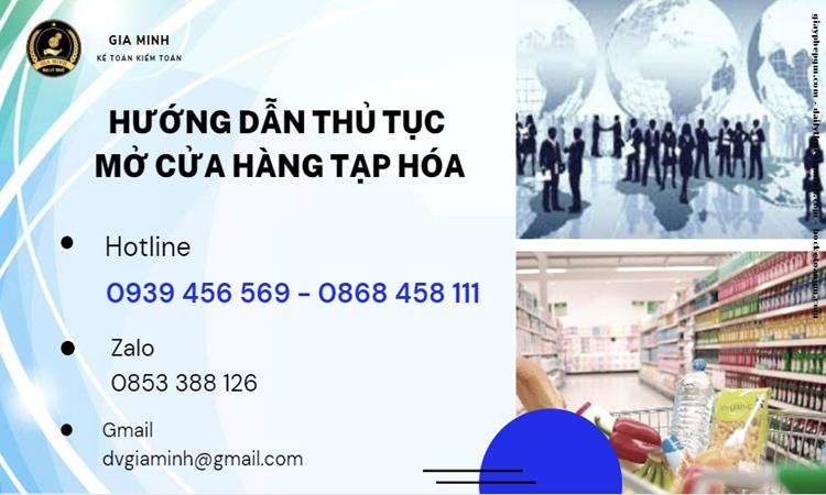 MỞ CỬA HÀNG TẠP HÓA TẠI HÀ NỘI 4 Hướng dẫn thủ tục mở cửa hàng tạp hóa tại Hà Nội
