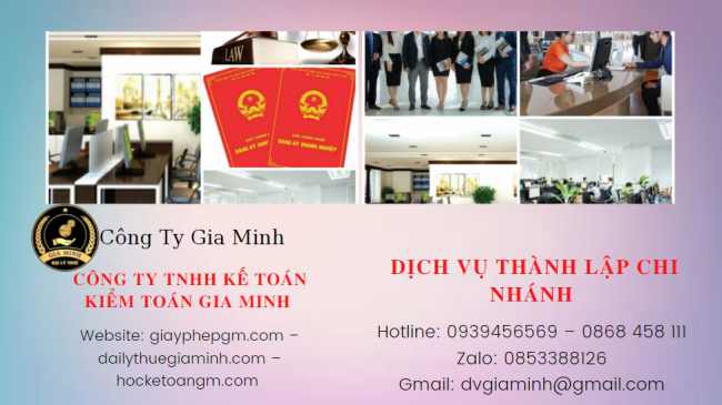 Lập chi nhánh công ty tại Bà Rịa Vũng Tàu