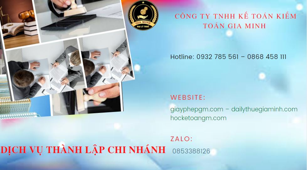 Lập chi nhánh công ty tại Huyện Đan Phượng
