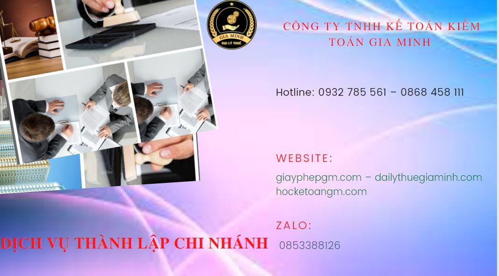 Lập chi nhánh công ty tại Huyện Lý Nhân