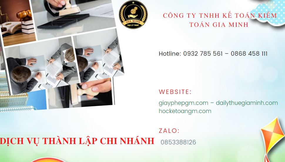 Lập chi nhánh công ty tại Huyện Phong Điền