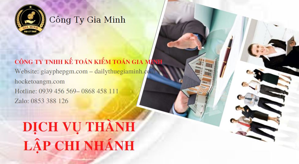 Lập chi nhánh công ty tại Huyện Sóc Sơn