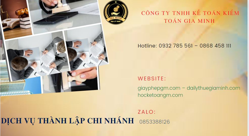 Lập chi nhánh công ty tại Quận 3