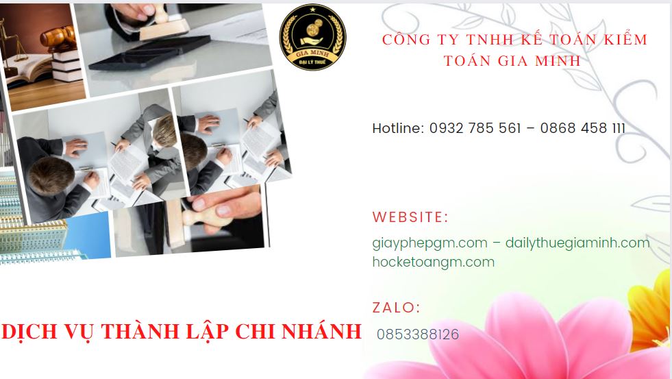 Lập chi nhánh công ty tại Quận Ba Đình