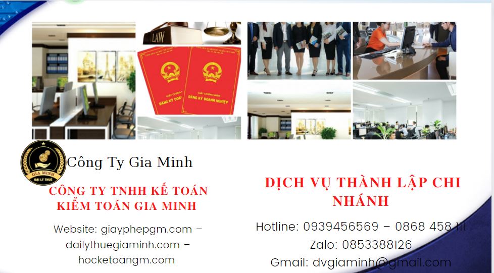 Lập chi nhánh công ty tại Quảng Bình