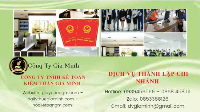 Lập chi nhánh công ty tại Thị Xã Duy Tiên