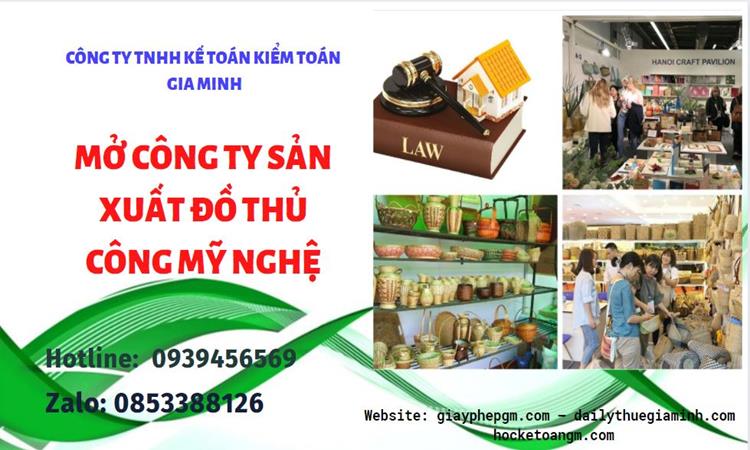 Mở công ty xuất khẩu đồ thủ công mỹ nghệ tại Bà Rịa Vũng Tàu