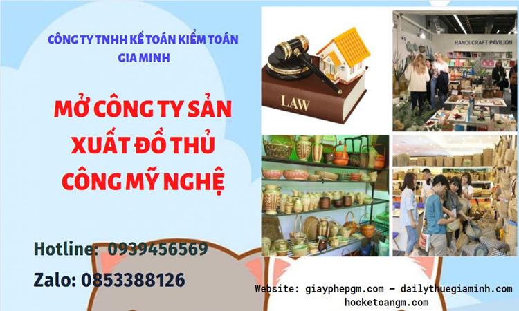 Mở công ty xuất khẩu đồ thủ công mỹ nghệ tại Bến Tre